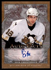 2007-08 Upper Deck Artifacts Auto-Facts Erik Christensen #AF-CH Auto Penguins